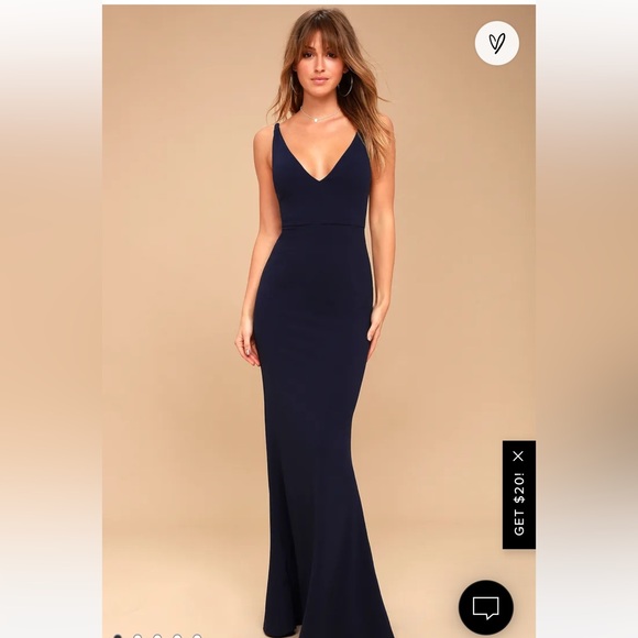 Lulus Dresses & Skirts - Melora Navy Blue Sleeveless Maxi Dress